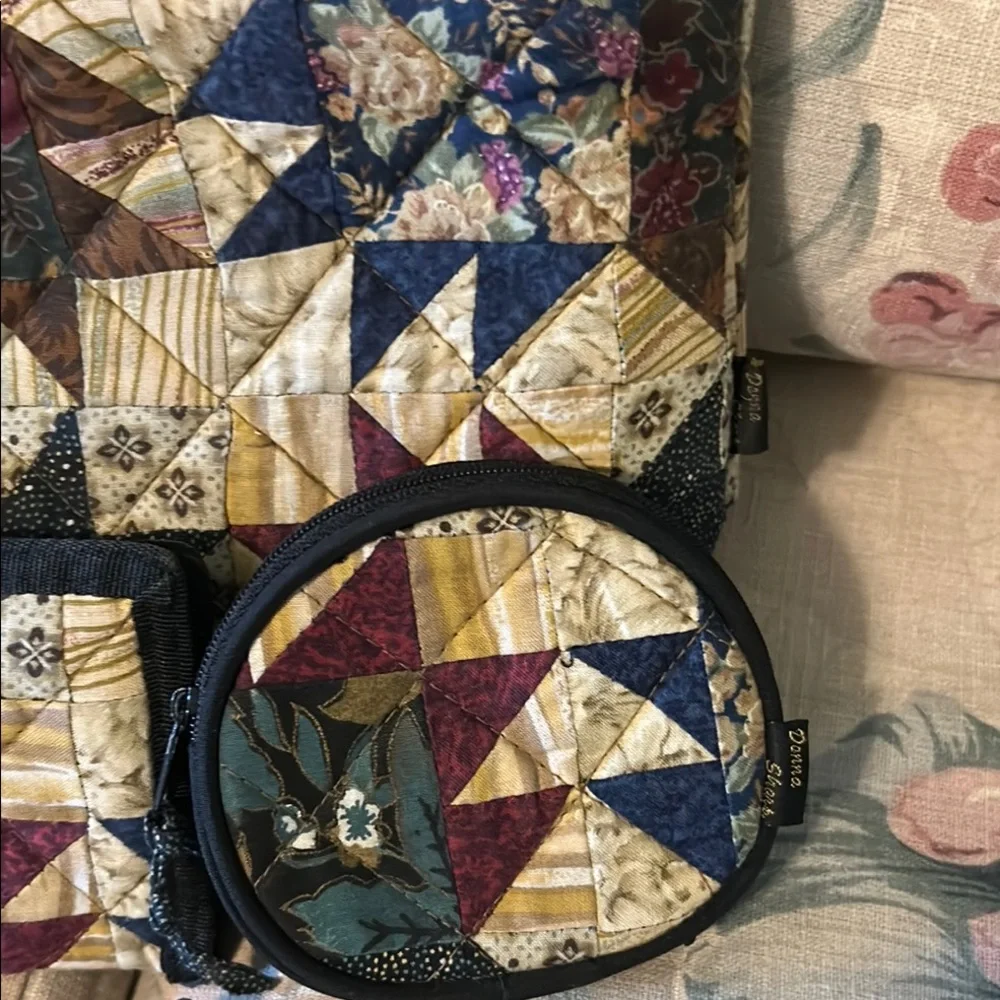 Elegant Patchwork Shoulder Bag - Multicolor - Picture 4 of 6